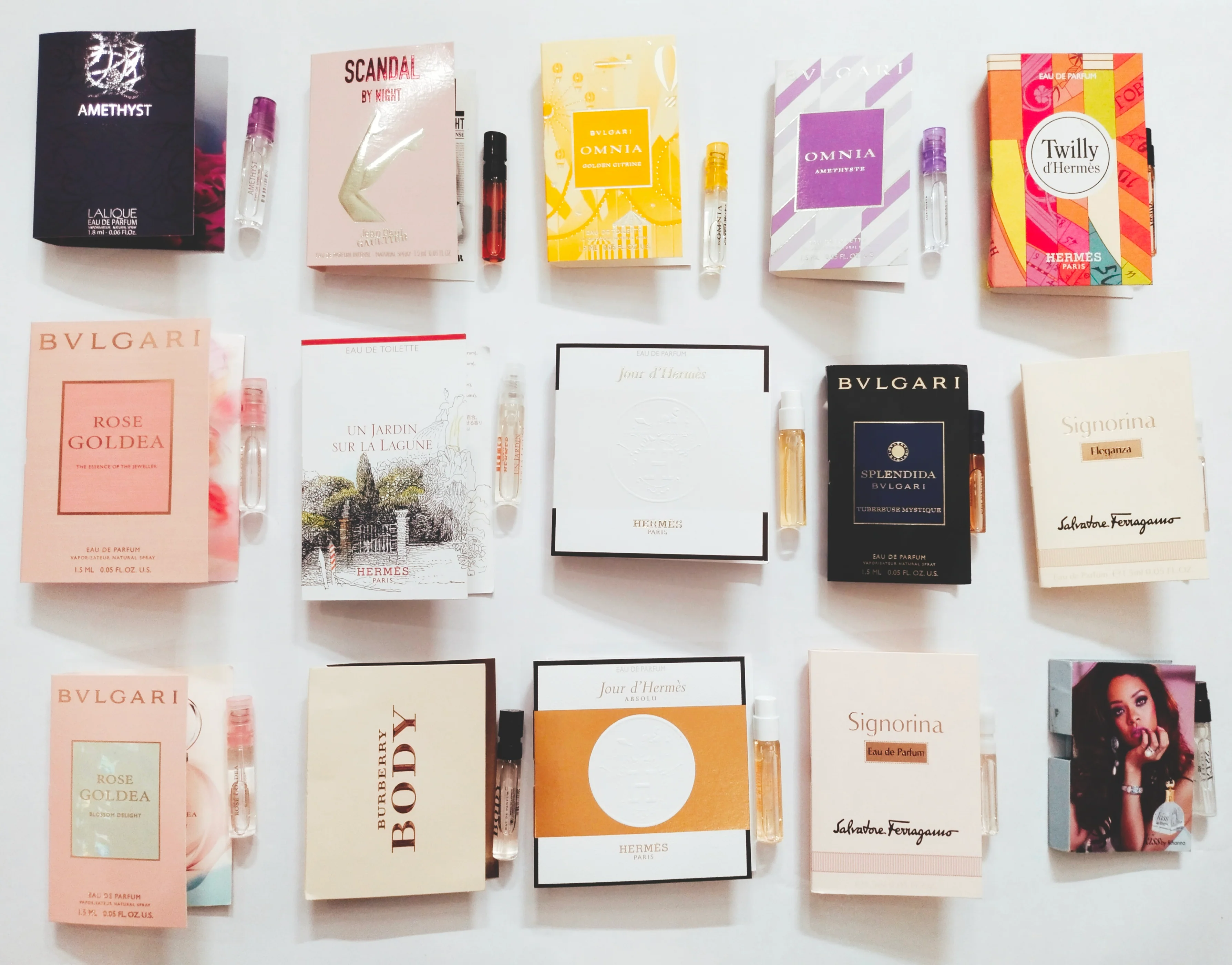 10 Designer Perfume Samples for Women - Mini Vials