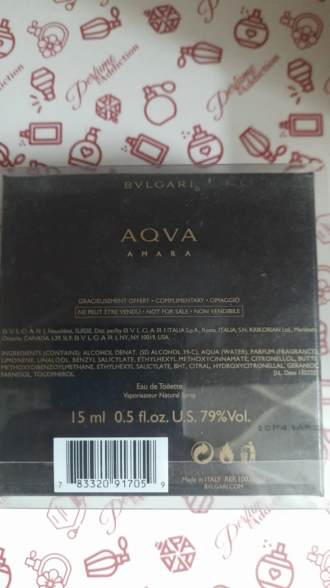 Bvlgari Aqva Amara 15ml (Official Miniature) for Men - Image 3