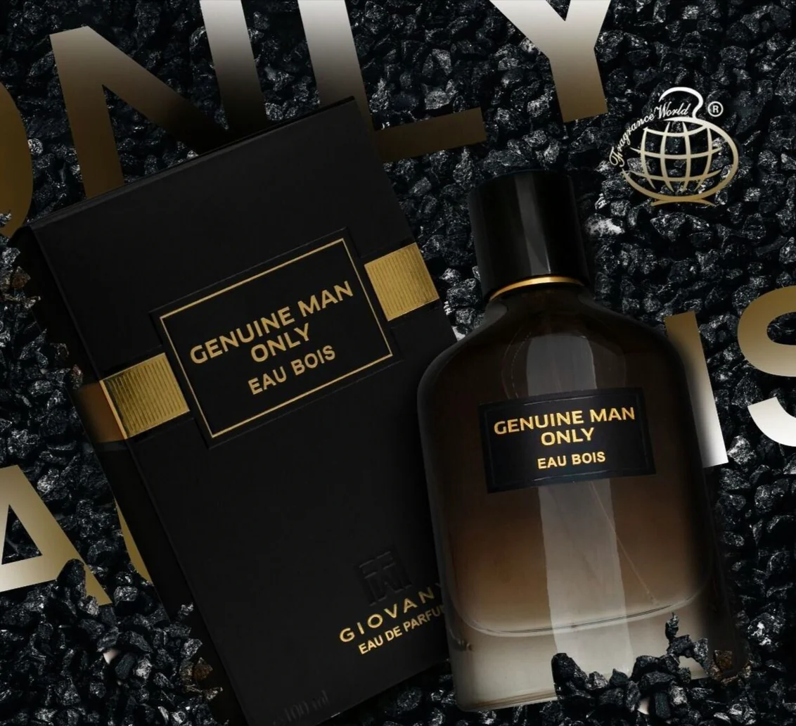 Fragrance World Giovani Genuine Man Only Eau Bois 100ml EDP for Men