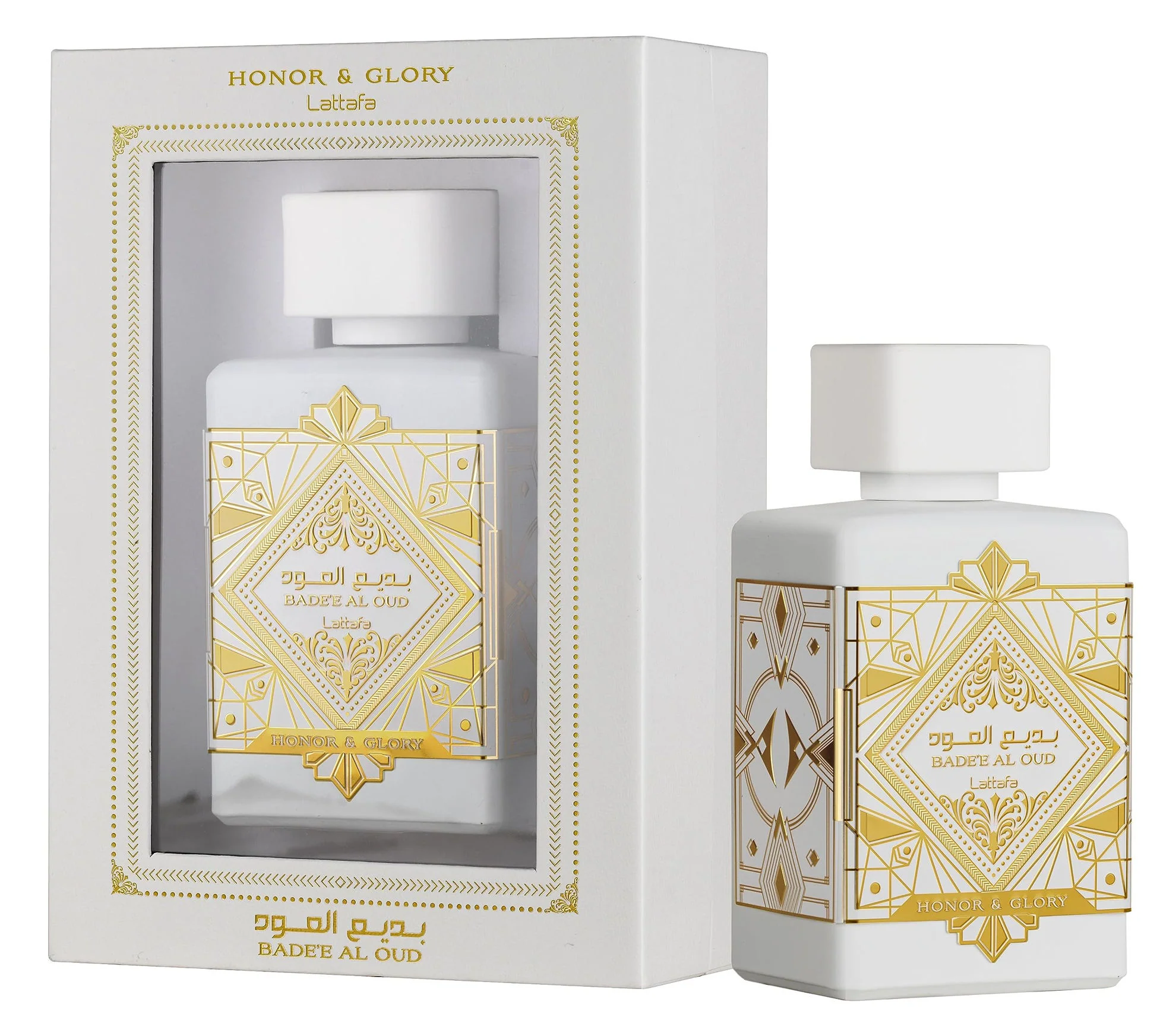 Lattafa Badee Al Oud Honor & Glory 100ml EDP for Men & Women (White)