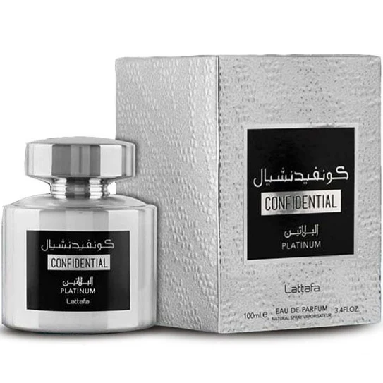 Lattafa Confidential Platinum 100ml EDP for Men & Women