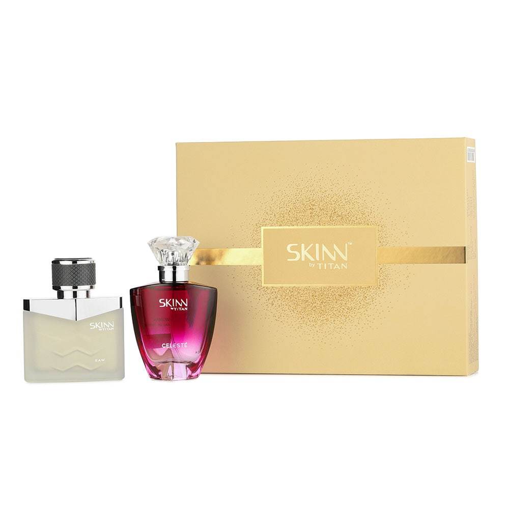 Titan Skinn Raw and Celeste Gift Set for Men & Women (Pack of 50ml X 2) - Image 2