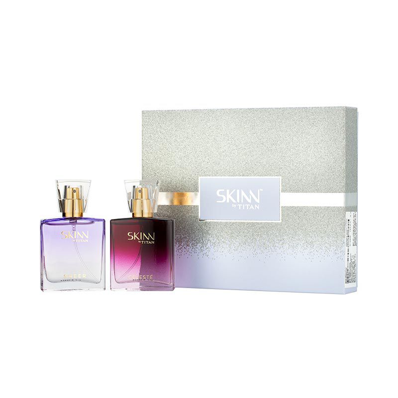 Titan Skinn Sheer and Celeste Gift Set EDP 50ml (25ml x 2)