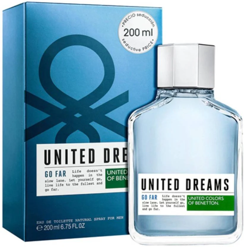 United Dreams Go Far 200ml EDT for Men by United Colors of Benetton